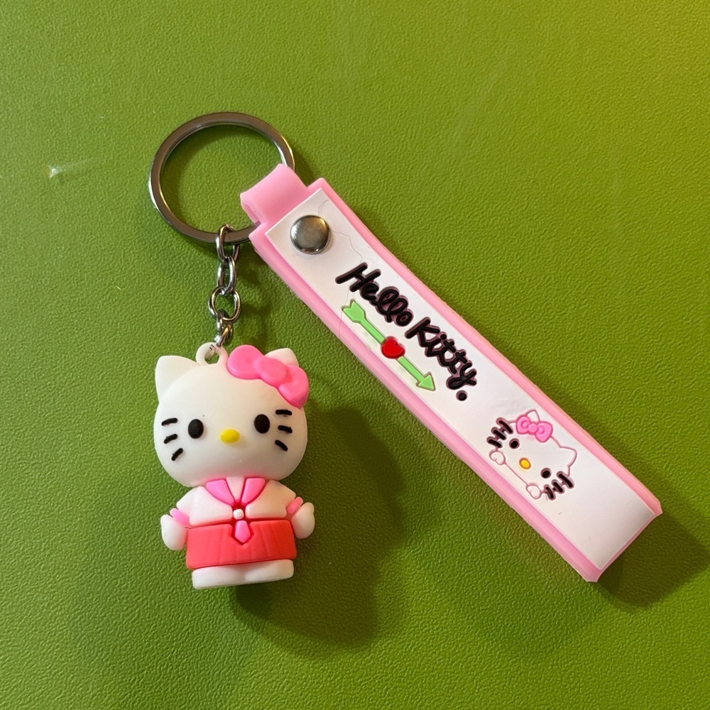 Hello Kitty Pink and White Keychain